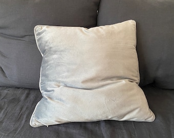 Velvet Pillow Sham with Piping: Soft Luxury Pillow Cover