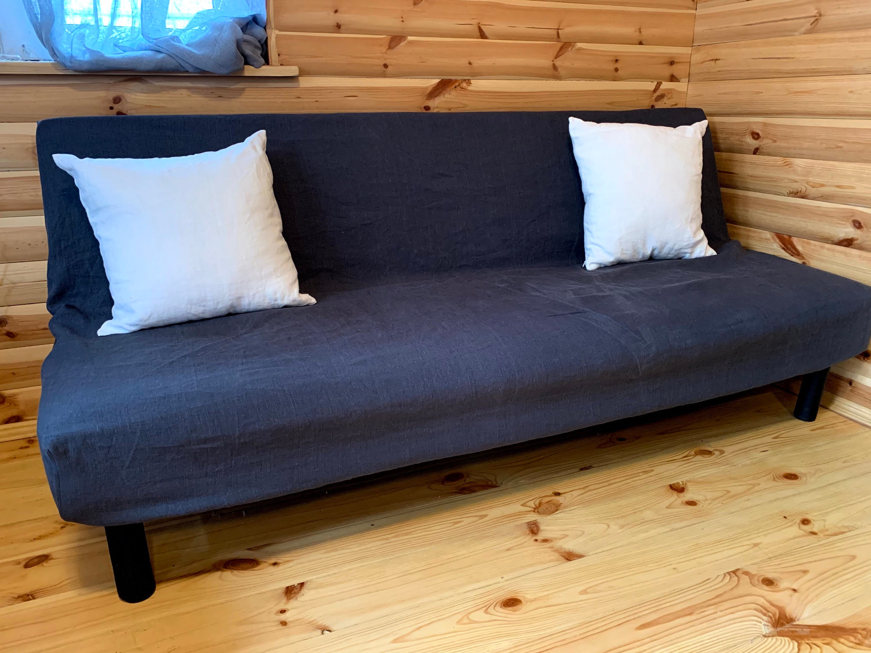 Linen Fitted Couch Cover Custom Daybed Cover Sofa Cover Etsy Australia