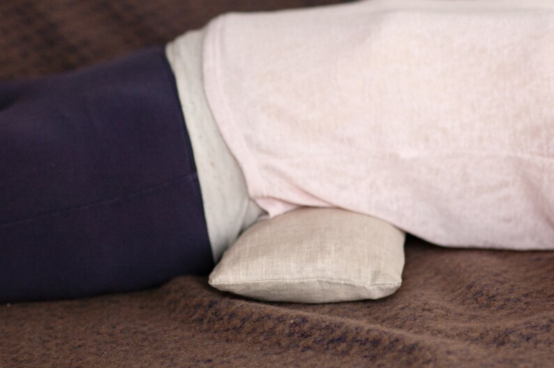 Buckwheat Pillow Small Neck Linen Pillow 16x7 Travel Pillow Etsy