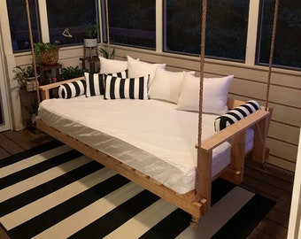 Pure Linen Daybed Cover with the Piping Pure White Zippered Cover
