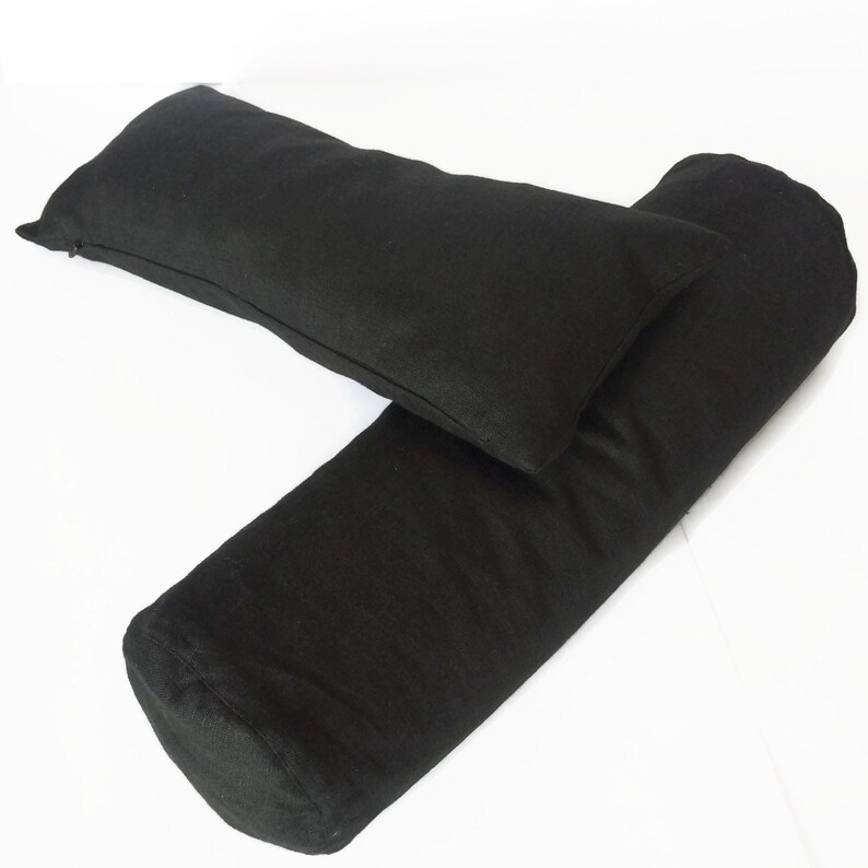 SET OF 2 Buckwheat pillows Bolster pillow and Neck support Etsy