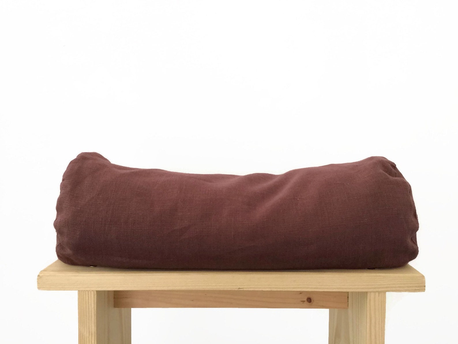 Buckwheat neck roll Linen bolster pillow Yoga pillow Etsy