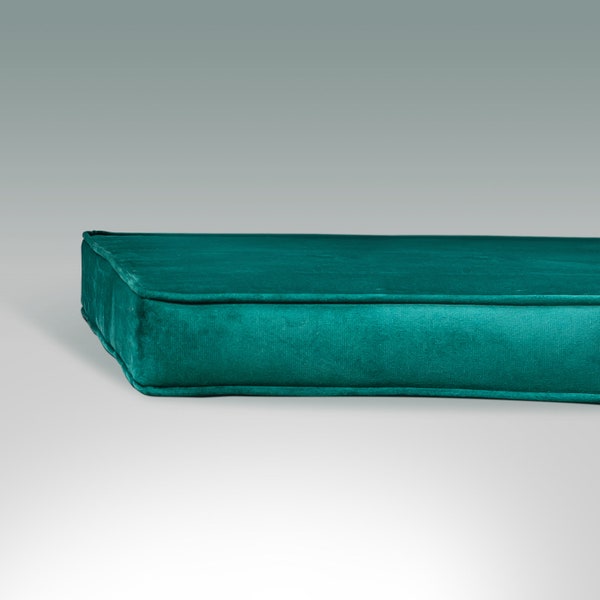 Velvet Daybed Mattress Cover with Piping - Zippered Daybed Cover - Cushion Slipcover - Any custom size