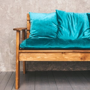 Custom Velvet Cushion Cover: Zippered Slipcover, Any Custom Size
