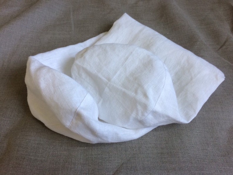 White Bolster Linen Pillow Case Bolster Cover Neckroll Etsy