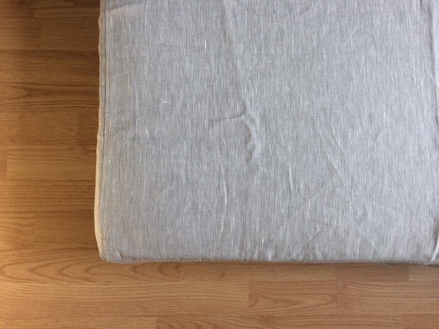 Natural Mattress Cover Pure 100 Linen Fully Enclosed Etsy