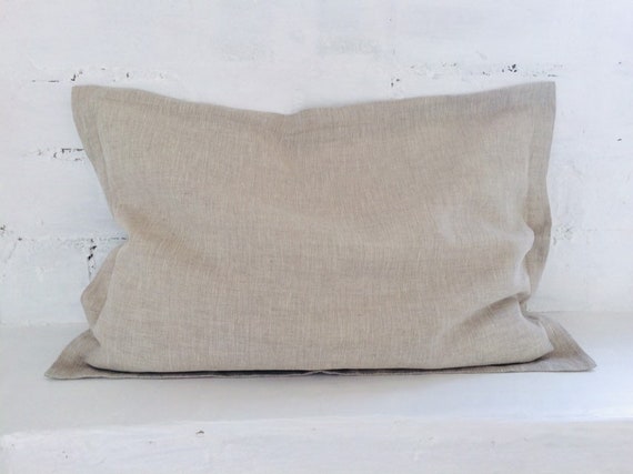 Linen pillowcase with the flange Oxford Pure Linen Oxford Pillowcase | M&S