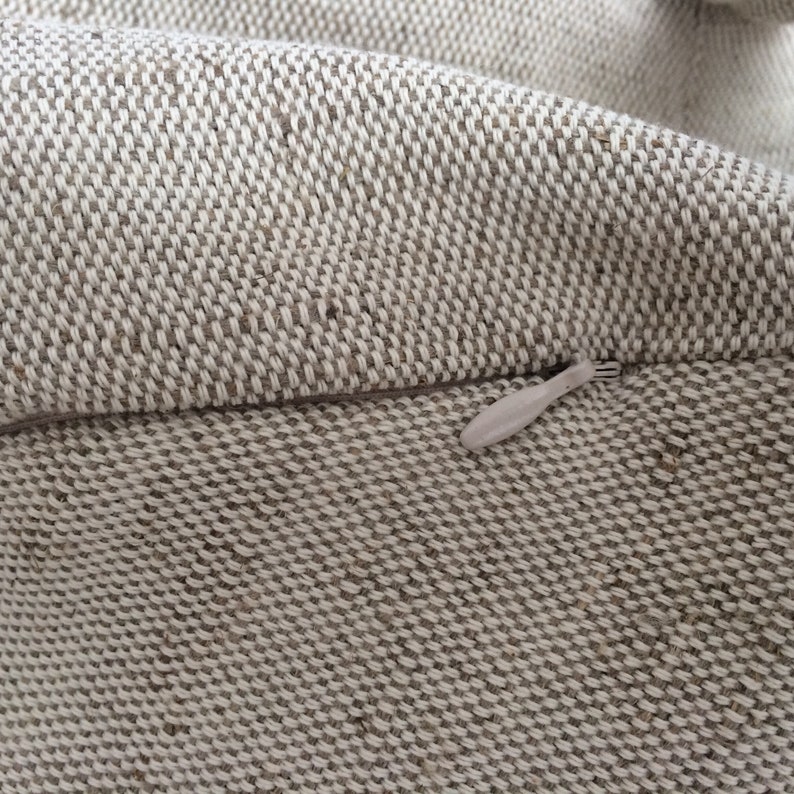 Linen meditation cushion with buckwheat hulls Buckwheat zafu Yoga meditatation pillow Floor pouf
