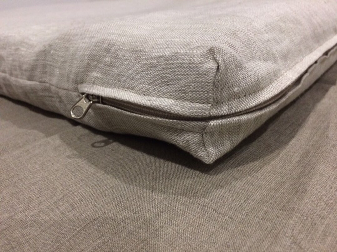Linen Futon Cover Zippered Natural Mattress Cover Twin Full Etsy UK