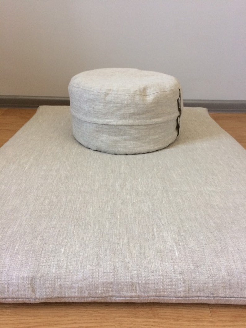 Zafu and Long Zabuton 85x65 cm/Buckwheat meditation Etsy