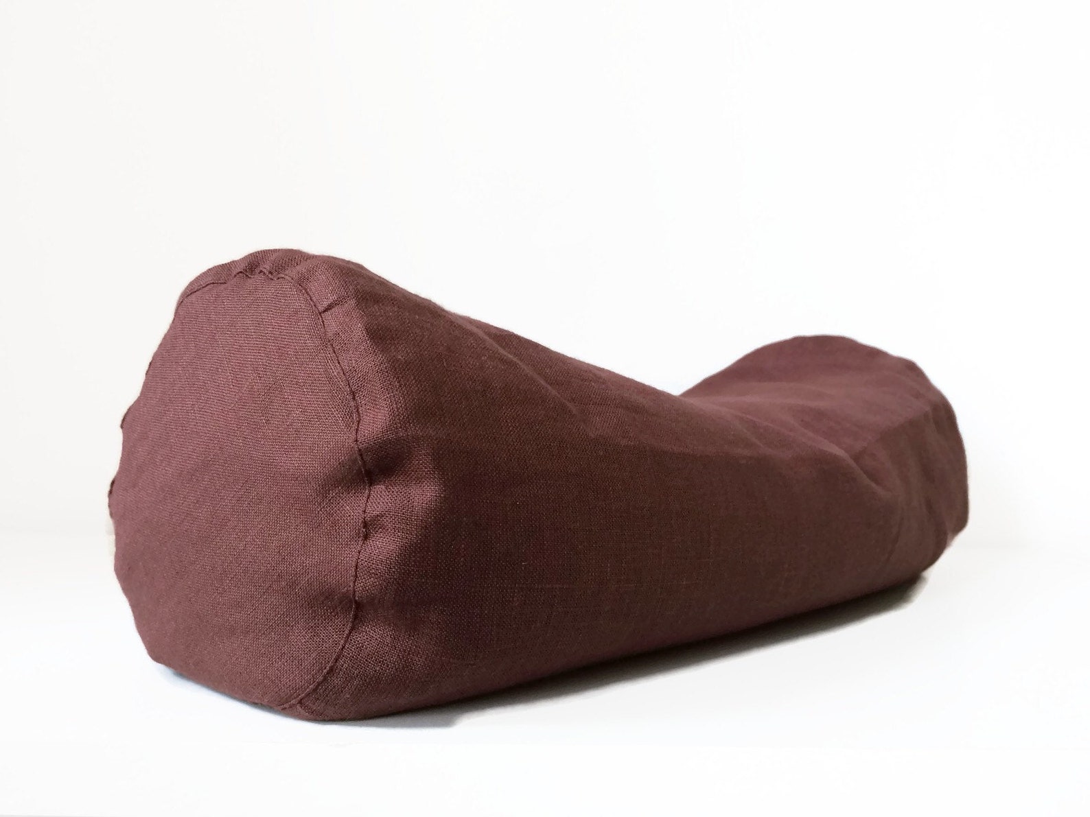 Buckwheat Neck Roll Linen Bolster Pillow Yoga Pillow Etsy