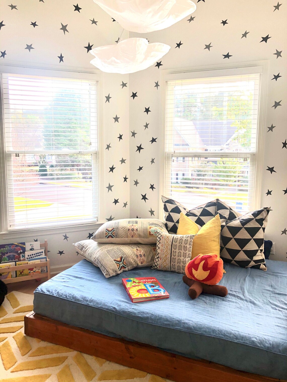 Blue Linen Daybed Cover with the Piping Zippered Mattress Etsy