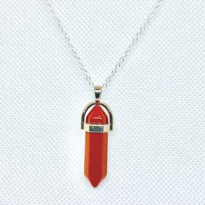 Red Jasper ReikiMiAlma Silver Necklace image 1