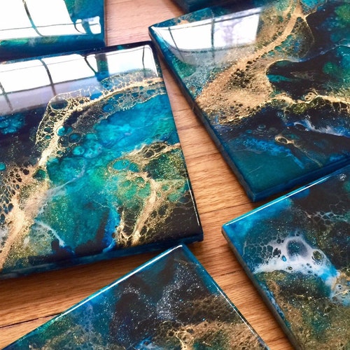 Made-to-order 8 X 8 Abstract Painting Resin Art | Etsy