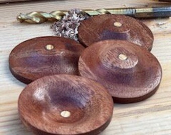 MAHOGANY FINGER CYMBALS: Hand Turned Wooden Zills or Sagat for belly dance, raks shark, raqs sharqi, percussion, instruments,