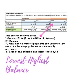 Dave Ramsey Efecto bola de nieve Excel Calculadora de presupuesto 32 cuentas