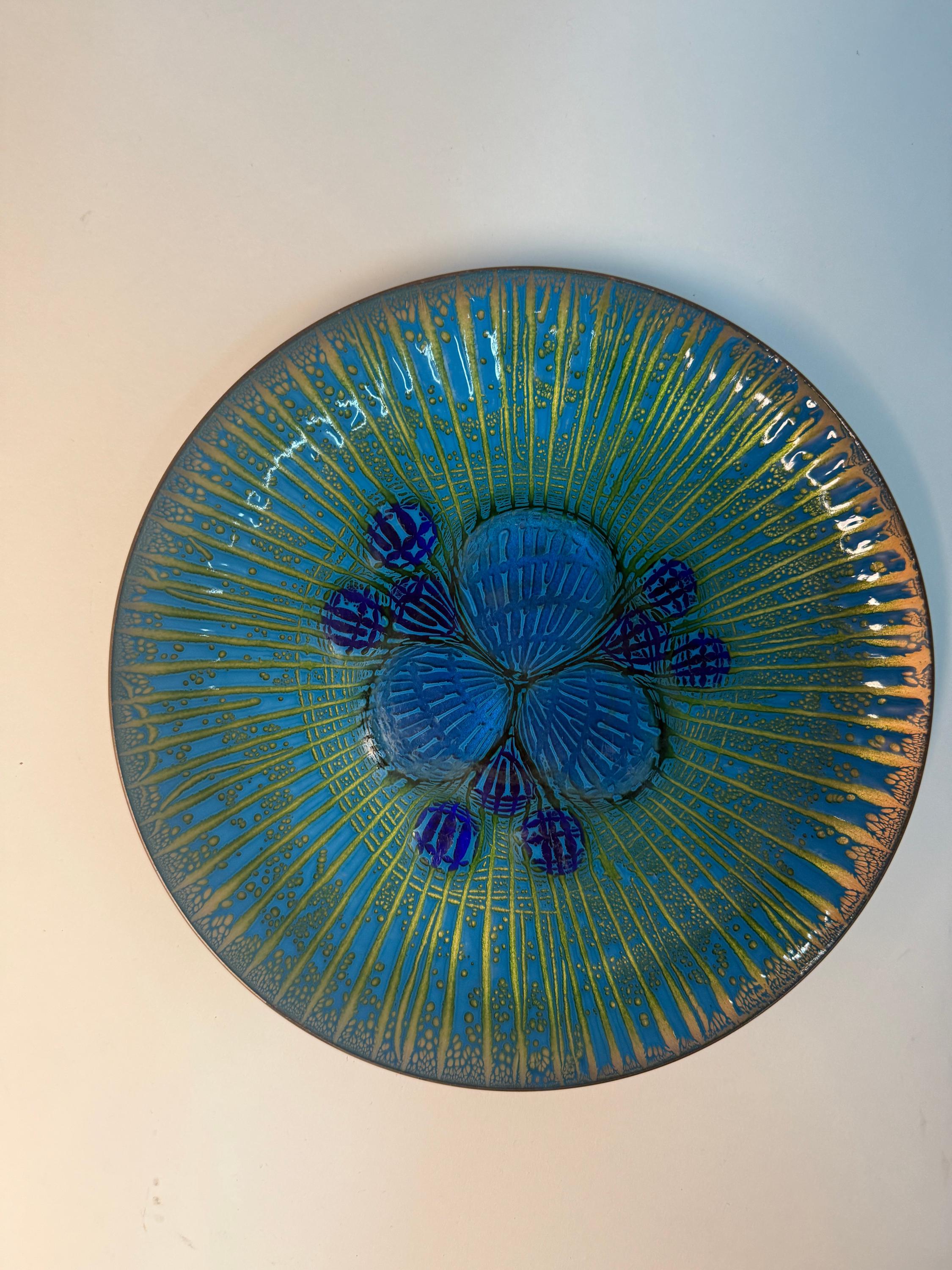 Annemarie Davidson Enamel Plate - Etsy