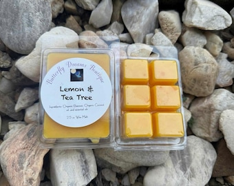 Pastillas de cera de abeja orgánicas caseras con aroma a frutas frescas, 70 g (2.5 oz).