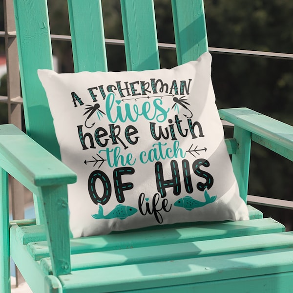 Fishing Pillow Etsy