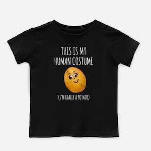 Funny Potato Face Toddler T-Shirt: Human Costume, Kids Halloween Shirt