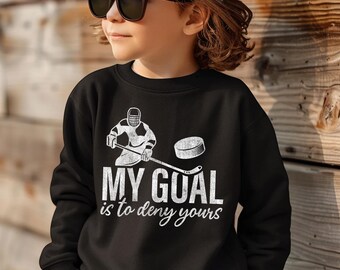 Funny Hockey Goalie Shirt: My Goal Is To Deny Yours
