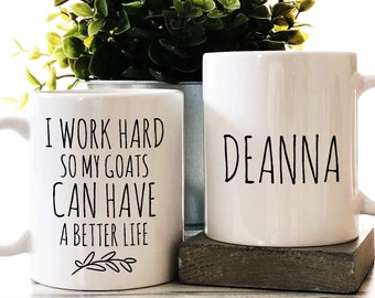 Personalized Goat Mug: Funny Goat Lover Gift