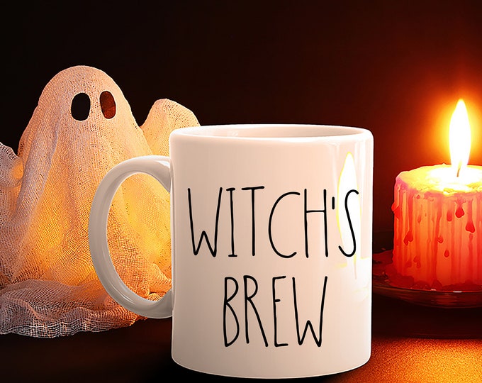 Witch's Brew Mug: Halloween Coffee Mug, Witchy Gift