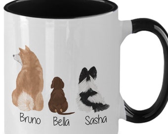 Personalized Dog Mug: Custom Breed Illustration, Dog Lover Gift