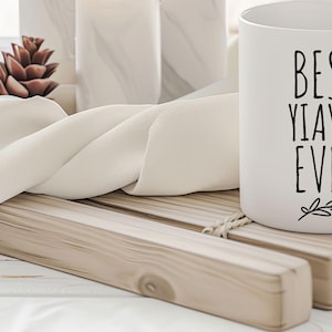 BEST SELLER, Best Yiayia Ever Coffee Mug, Greek Grandma Mug, Greek Gift, Yiayia Mug, Grandparents Day, Yiayia Birthday Gift, Coffee Cup