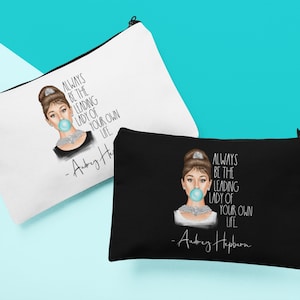 Audrey Hepburn Make-Up Cosmetic Bag Pouch- black India
