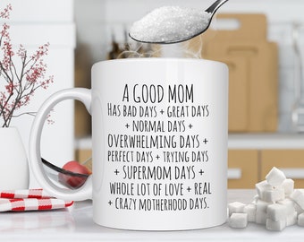A Good Mom Mug, New Mom Gifts, Pregnant Sister Gift, Motherhood Quotes, Sentimental Gifts for Mom, Meaningful Mom Gift, Pregnancy Mug