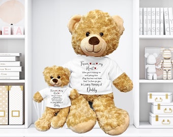 Personalized Memorial 22 inch Teddy Bear, Sympathy Gift for Child, Remembrance Bear, Grieving Gift, In Memory Gift, Forever in My Heart Poem