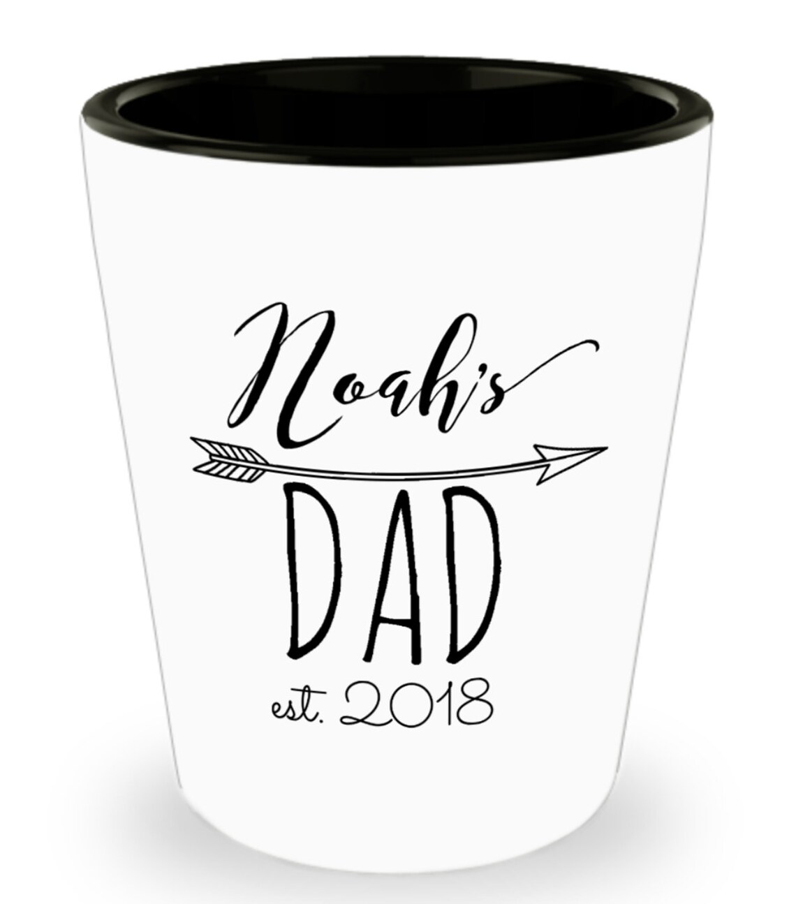 FIRST FATHER'S DAY Shot Glass Personalized Father's Etsy