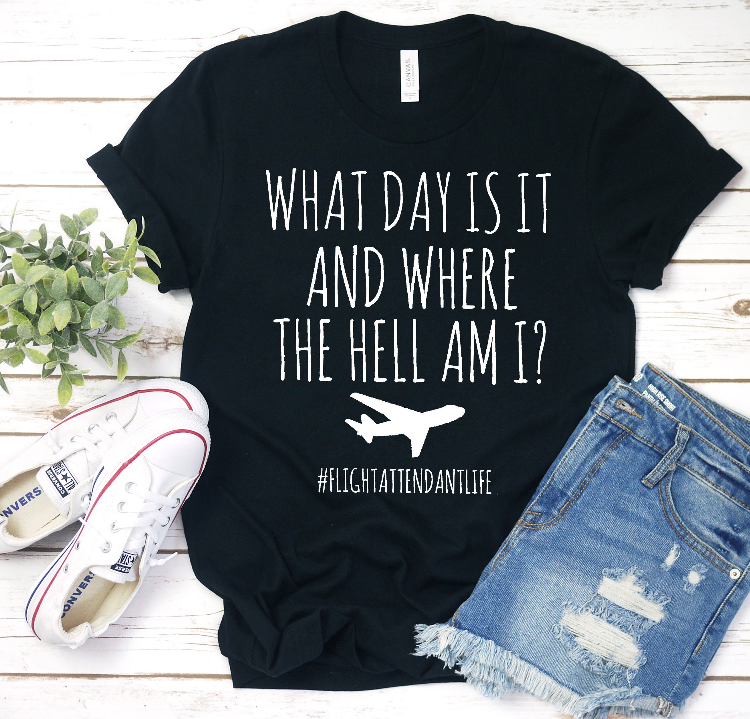 Confused Tee for The Busy Flight Attendant