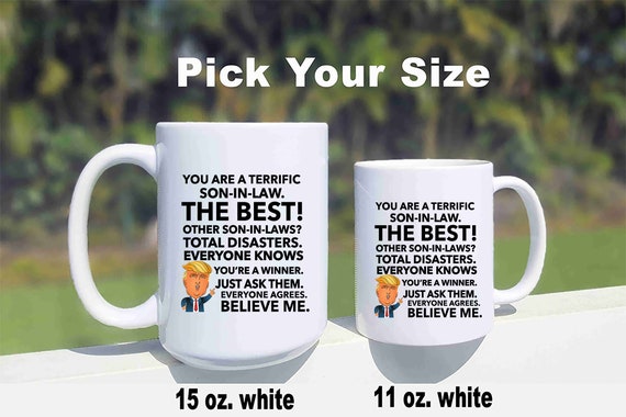 Trump Becher Für Schwiegersohn Lustige Trump Geschenk Für Sohn Im Gesetz Geburtstagsgeschenk Für Männer Trump Liebhaber Geschenk Donald Trump