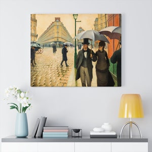 Paris Street Rainy Day Canvas Wall Art, Gustave Caillebotte ...