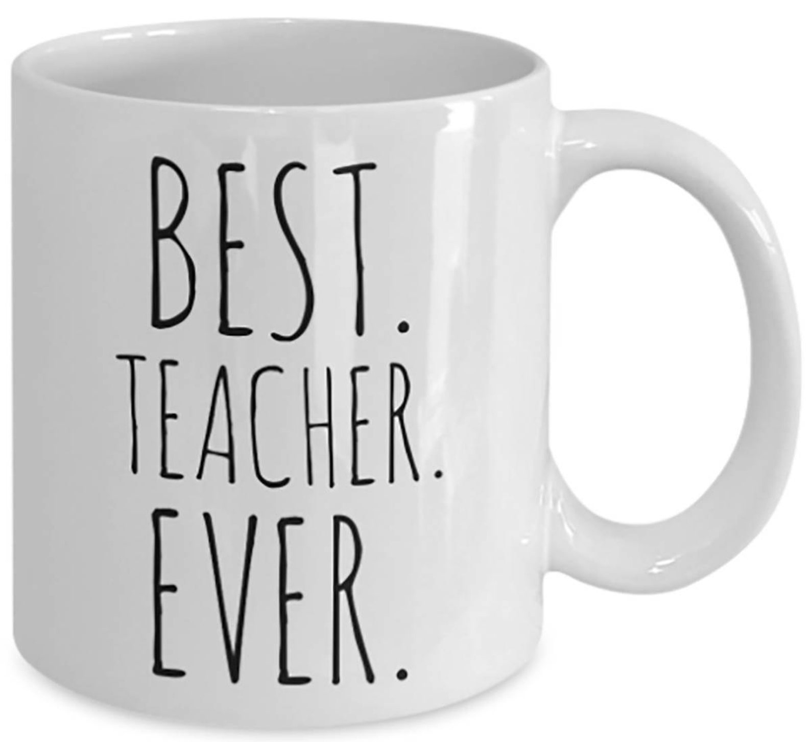 BEST TEACHER EVER Coffee Mug Teacher Mug Thank You Gift Etsy