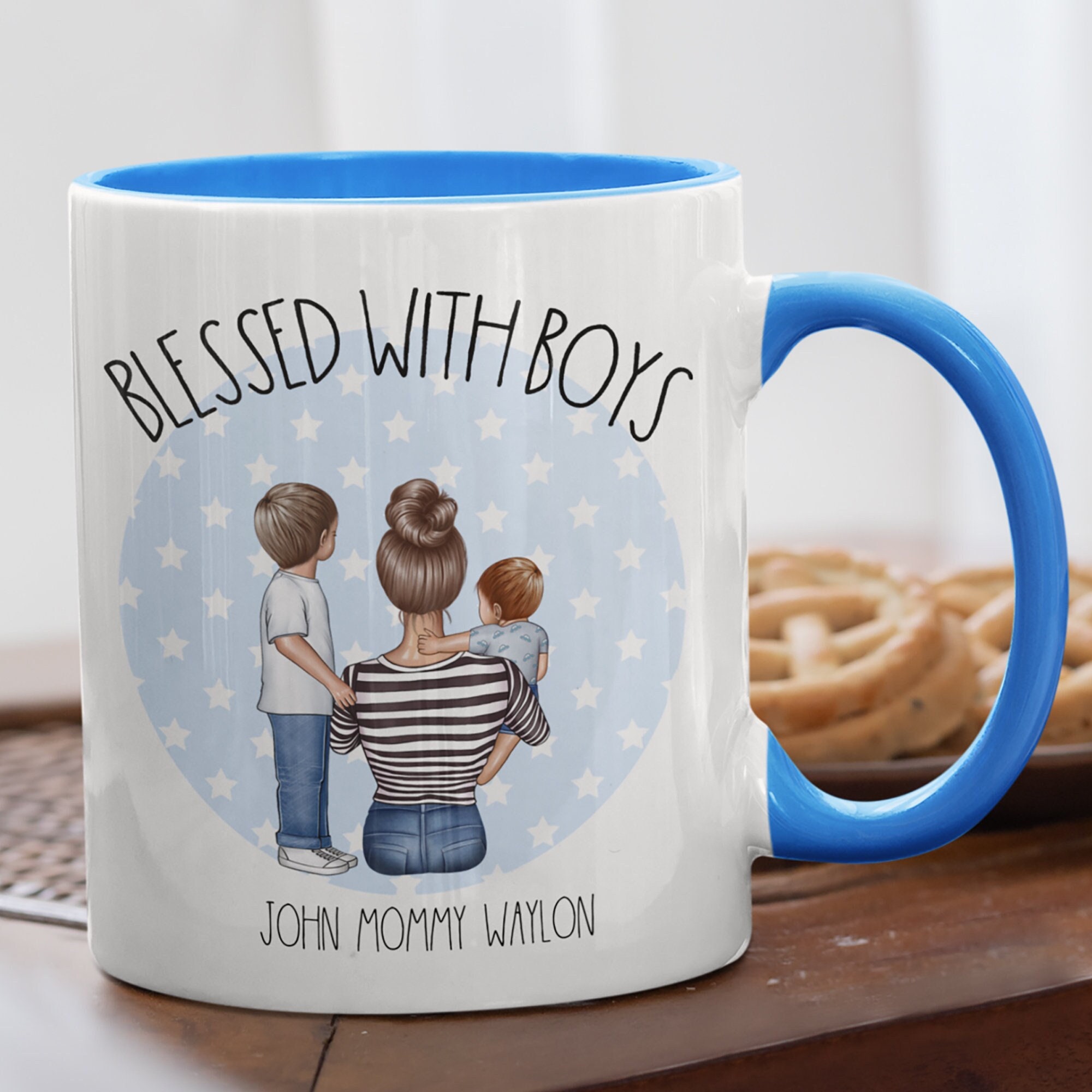 Personalized Boy Mom Mug Boy Mom Ceramic Large or Small Mug 