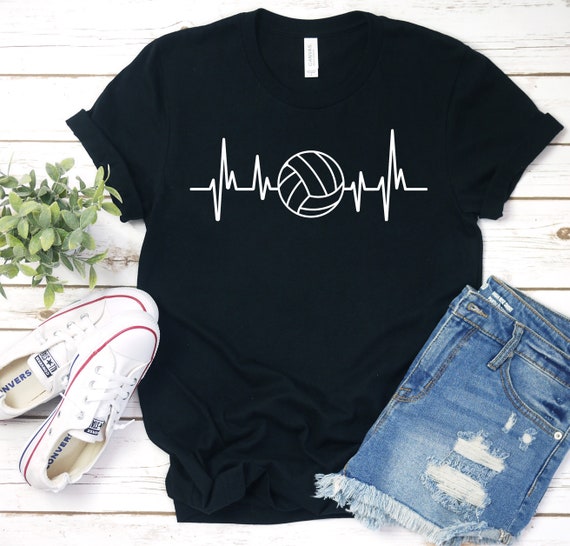 Vintage Volleyball Player Heartbeat Shirt-Volleyball Outfit Vintage Volleyball Player Heartbeat Shirt-Volleyball Outfit