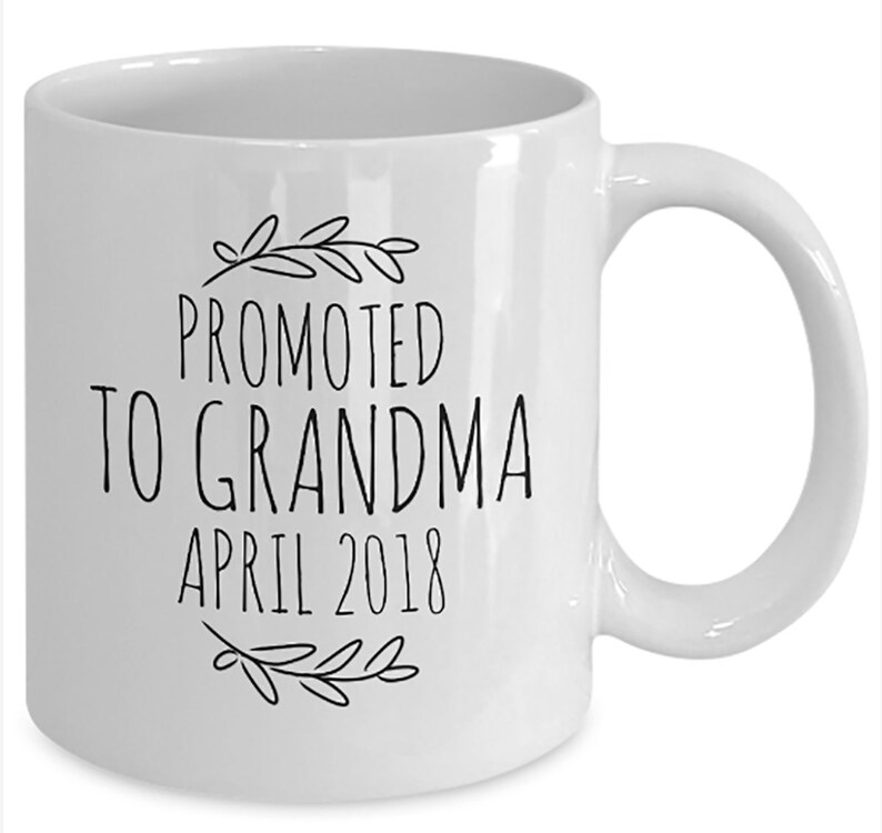 PROMOTED to GRANDMA GRANDPA Coffee Mug Set Personalized First Etsy