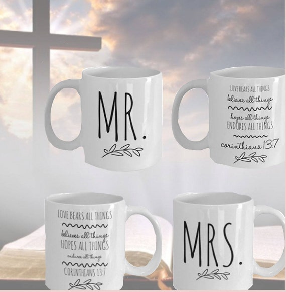 Juego de tazas Mr and Mrs – Regalos de boda para pareja, regalo de  compromiso para despedida de soltera | Regalo único de aniversario para  parejas