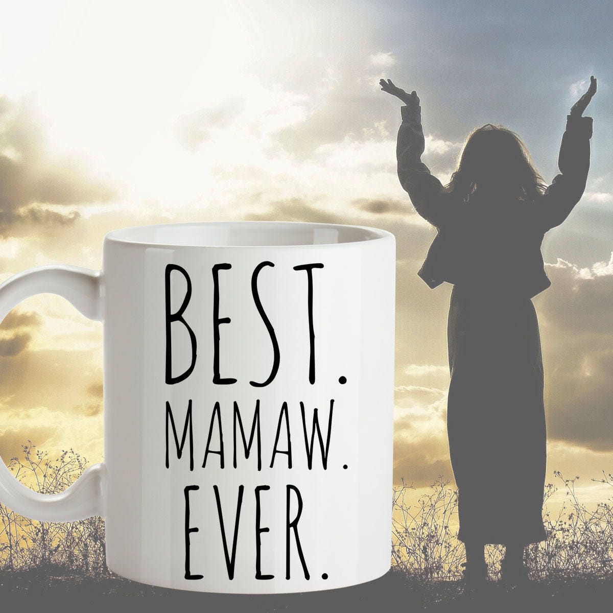 First Time Mamaw Promoted To Mamaw Est 2024 Mothers Day Ceramic Mug 11oz  15oz 