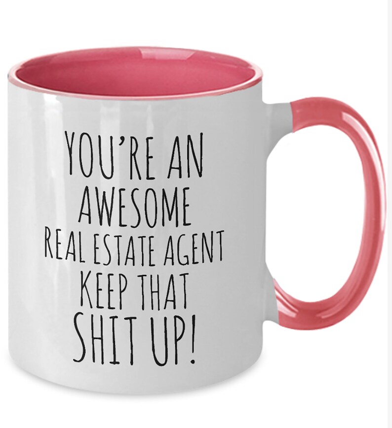 Personalized Real Estate Agent Mug Realtor Close Gift Etsy