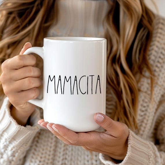 Mamacita Coffee Mug: Spanish Mom Gift, Minimalist Design