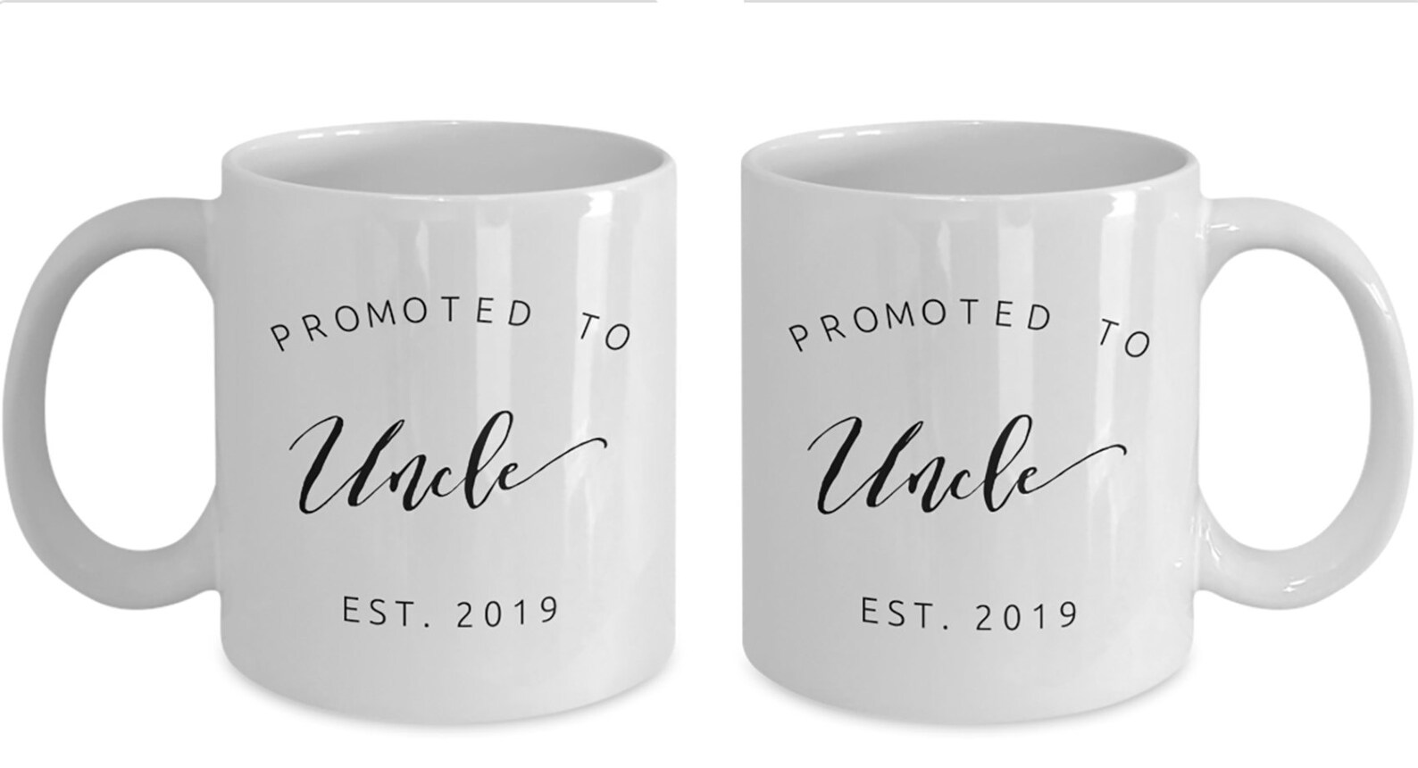 Promoted to Uncle Mug New Uncle Gift Birth Announcement Etsy