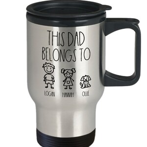 etsy personalized dad travel mug