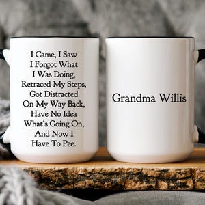 Personalized Funny Senior Mug: Old People Gifts, Funny Gift for Old People, Senior Citizen, Over the Hill Present, Old Person Gag Gift