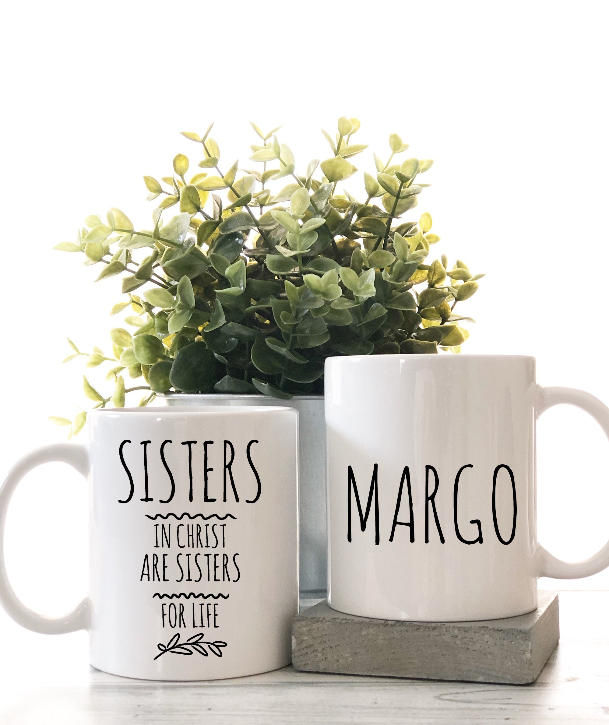 Taza personalizada de Hermanas en Cristo, Regalo de mujeres cristianas,  Hermanas de por vida, Regalo de estudio bíblico, Taza de café de fe, Regalo  para mujeres creyentes -  México