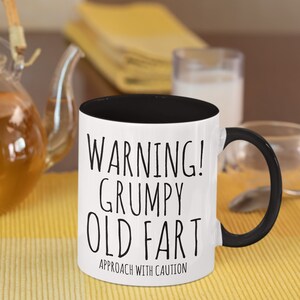 Funny Old Man Mug, Grumpy Old Fart, Funny Grandpa Gift, Old Man, Grumpy Old Men, Old Fart Gift, Gag Gift, Grandpa Gift Ideas, Crabby Papa