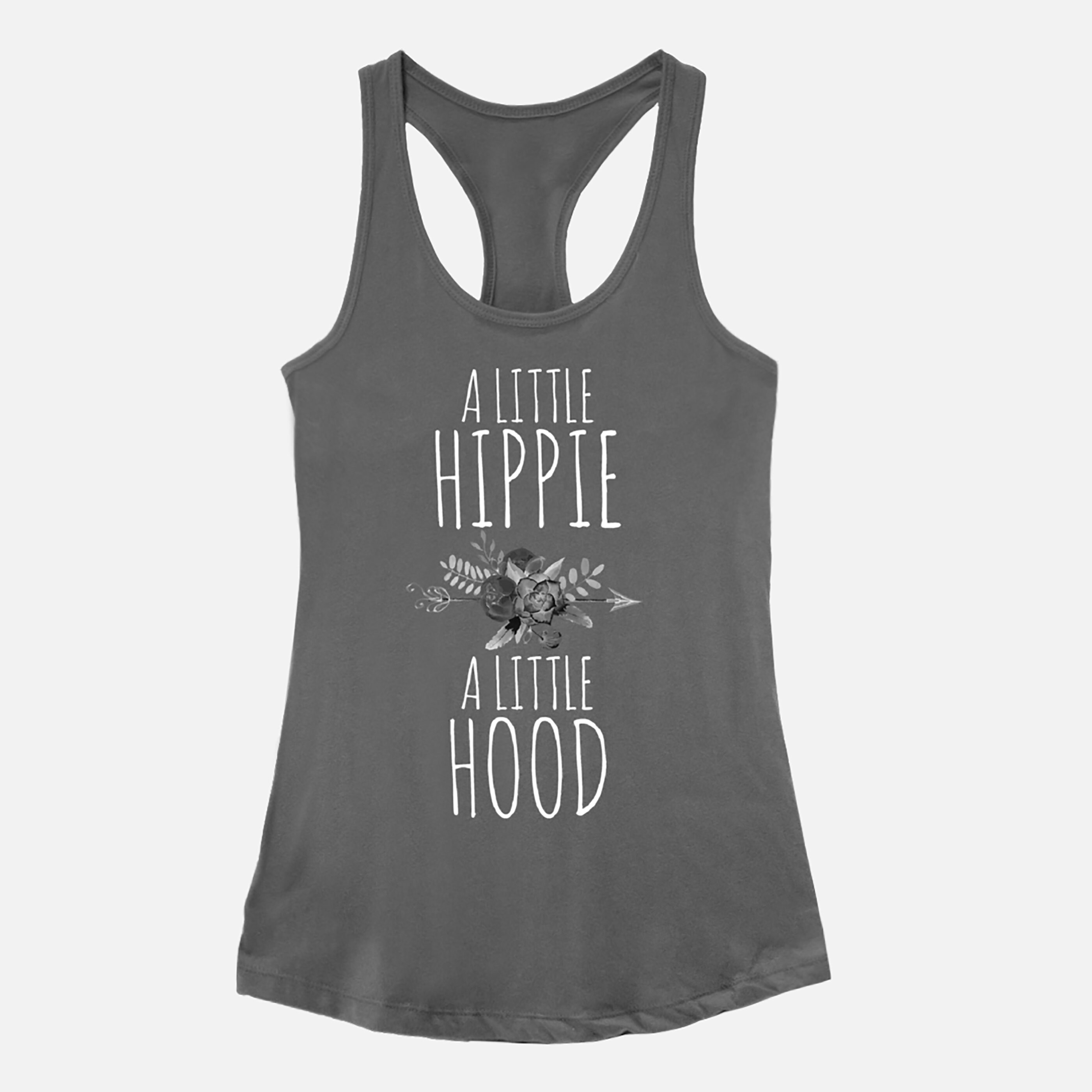 A Little Hippie A Little Hood Racerback Tank Top Bestie Gift | Etsy